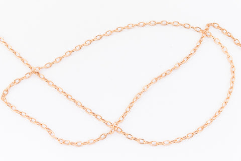 1.5mm Rose Gold Filled Round Cable Chain #RGU089-General Bead