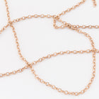 1.5mm Rose Gold Filled Round Cable Chain #RGY089-General Bead