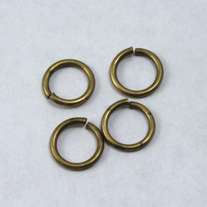 12mm Antique Brass 15 Gauge Jump Ring #RJE042-General Bead