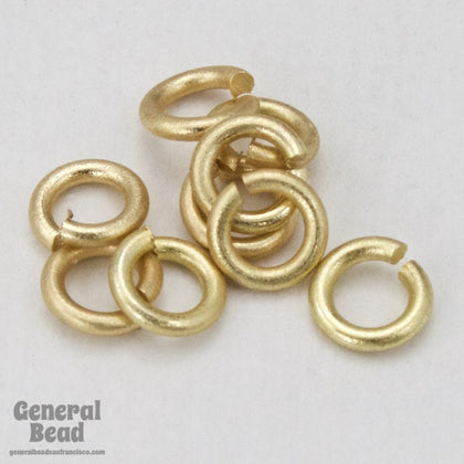 4mm Matte Gold Jump Rings 18 Gauge #RJA031-General Bead