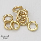 4mm Matte Gold Jump Rings 21 Gauge #RJA030-General Bead