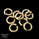 4mm Matte Gold Jump Rings 21 Gauge #RJA030-General Bead