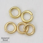 4mm Matte Gold Jump Rings 18 Gauge #RJA031-General Bead