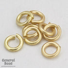 6mm Matte Gold 18 Gauge Jump Ring #RJA032-General Bead
