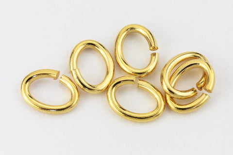 2mm x 3mm Gold Tierracast Pewter Oval Jump Ring 20 Gauge (500 Pcs) #RJA048-General Bead