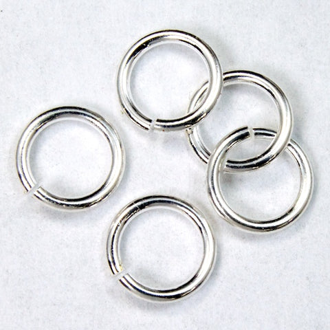 5.5mm Sterling Silver Jump Ring 21 Gauge #BSH015-General Bead