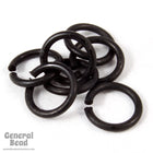 6mm Matte Black Jump Ring 21 Gauge #RJC026-General Bead