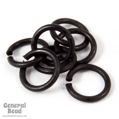 3mm Matte Black Jump Rings 22 Gauge #RJH035-General Bead