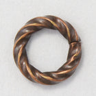 6mm Antique Copper 18 Gauge Twist Jump Ring #RJD025-General Bead