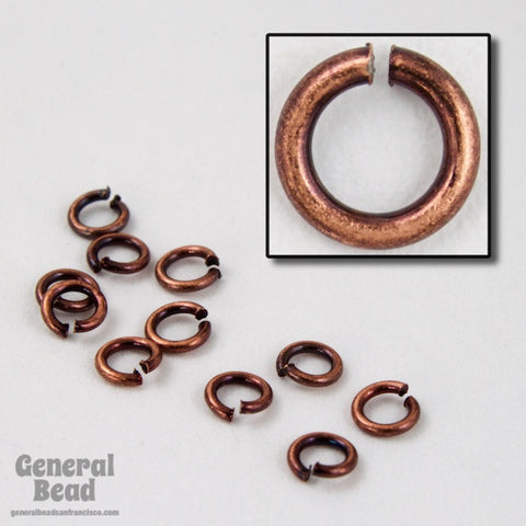 3mm Antique Copper Jump Rings 22 Gauge #RJD035-General Bead