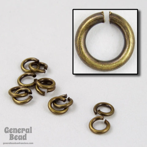 3mm Antique Brass Jump Rings 22 Gauge #RJE035-General Bead