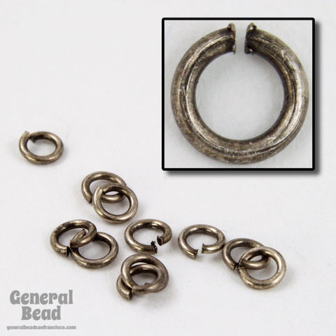 3mm Antique Silver Jump Rings 22 Gauge #RJF035-General Bead