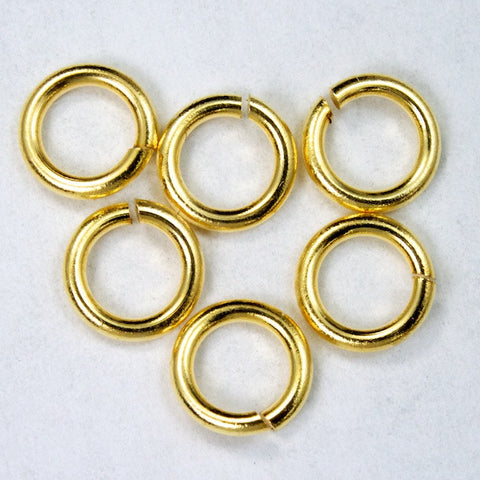 4mm Gold Jump Ring 18 Gauge #RJC003-General Bead
