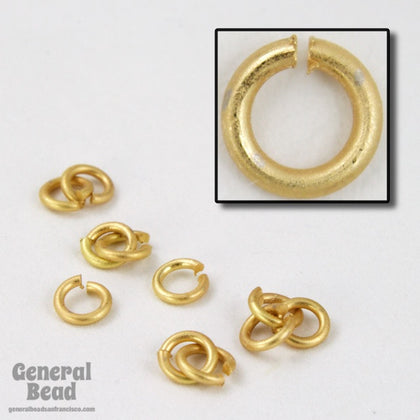15mm Matte Gold 15 Gauge Jump Ring #RJG043-General Bead