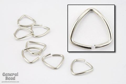 10mm Silver Triangular Jump Ring #RJW011-General Bead