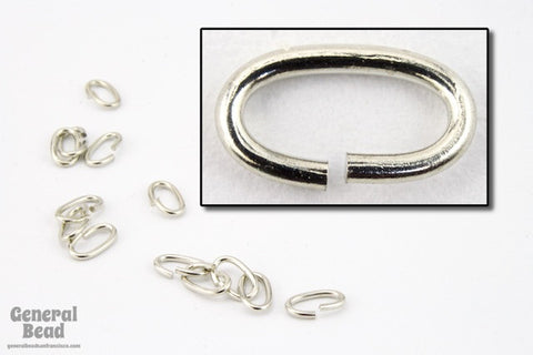 5mm x 3mm Silver Oval Jump Ring 24 Gauge #RJW012-General Bead