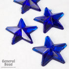 14mm Cobalt Star Flat Back-General Bead