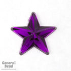 14mm Amethyst Star Flat Back-General Bead