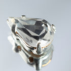 10mm x 6mm Crystal/Silver Sew-on Pear Rhinestone #RSA022
