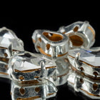 10mm x 6mm Crystal/Silver Sew-on Pear Rhinestone #RSA022