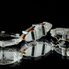 Swarovski 11mm x 4mm Crystal/Silver Sew-On Navette Rhinestone (2 Pcs) #RSA044
