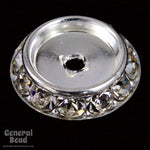 14mm Silver Setting with Rhinestones-General Bead