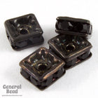 4.5mm Jet/Black Squaredelle #RSA704