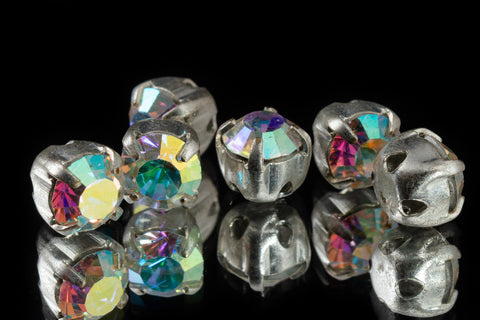 16ss Crystal AB/Silver Sew-On Chaton Rhinestone #RSB077