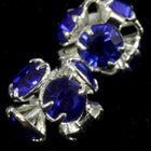 4.5mm Sapphire/Silver Rhinestone Ball Bead-General Bead