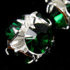 5.5mm Emerald/Silver Rhinestone Ball Bead-General Bead