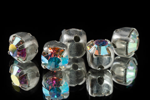 20ss Crystal AB/Silver Sew-On Chaton Rhinestone #RSF077