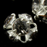 4.5mm Black Diamond/Silver Rhinestone Ball Bead-General Bead