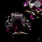 5.5mm Amethyst/Gunmetal Swarovski Rhinestone Ball Bead #RSN096