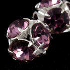 5.5mm Light Amethyst/Silver Rhinestone Ball Bead-General Bead