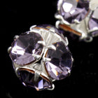 5.5mm Lavender/Silver Rhinestone Ball Bead-General Bead