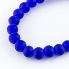 8mm Cobalt Sea Glass Strand (53 Pcs) #SEA009-General Bead
