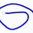 8mm Cobalt Sea Glass Strand (53 Pcs) #SEA009-General Bead