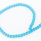 8mm Aqua Sea Glass Strand (53 Pcs) #SEA010-General Bead