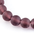 8mm Amethyst Sea Glass Strand (53 Pcs) #SEA013-General Bead