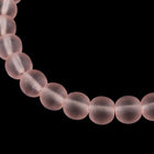 6mm Pink Sea Glass Strand (70 Pcs) #SEA017-General Bead