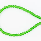 6mm Green Sea Glass Strand (54 Pcs) #SEA020-General Bead