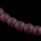 8mm Red Sea Glass Strand (67 Pcs) #SEA029-General Bead