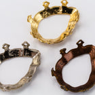 18mm x 13mm Silver Teardrop Setting #SET004-General Bead