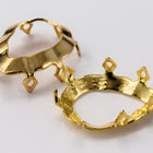 18mm x 13mm Gold Teardrop Setting #SET003-General Bead