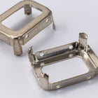 25mm x 18mm Silver Rectangle Setting #SET008-General Bead