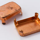 25mm x 18mm Copper Rectangle Setting #SET009-General Bead