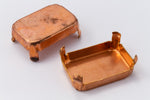25mm x 18mm Copper Rectangle Setting #SET009-General Bead