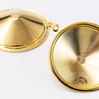 20mm Gold Rivoli Setting #SET015-General Bead