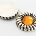 32mm Antique Silver Lucite Twist Setting #SET074