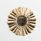 40mm Gold Ruffle Edge Cab Set #SET082